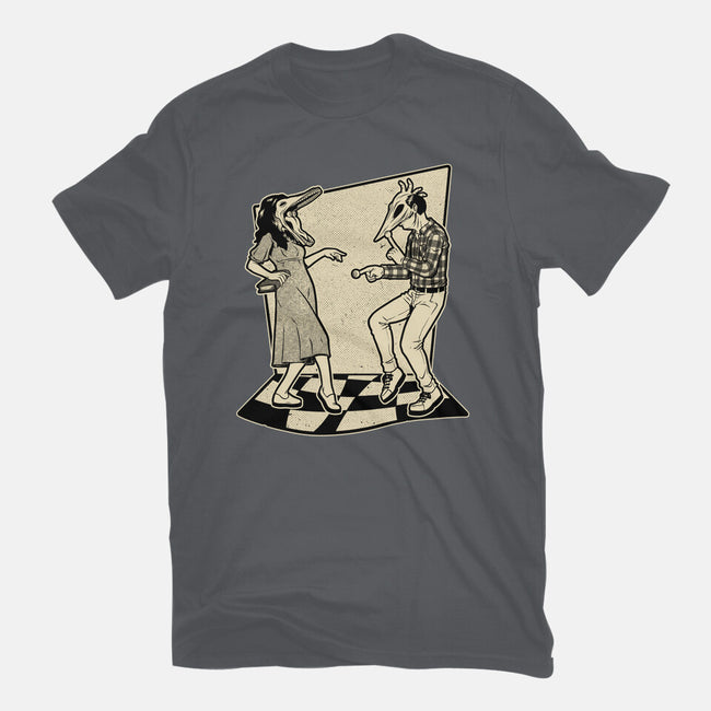 Ghost Couple Dance-Womens-Fitted-Tee-Studio Mootant