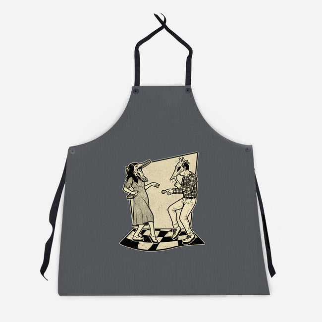 Ghost Couple Dance-Unisex-Kitchen-Apron-Studio Mootant