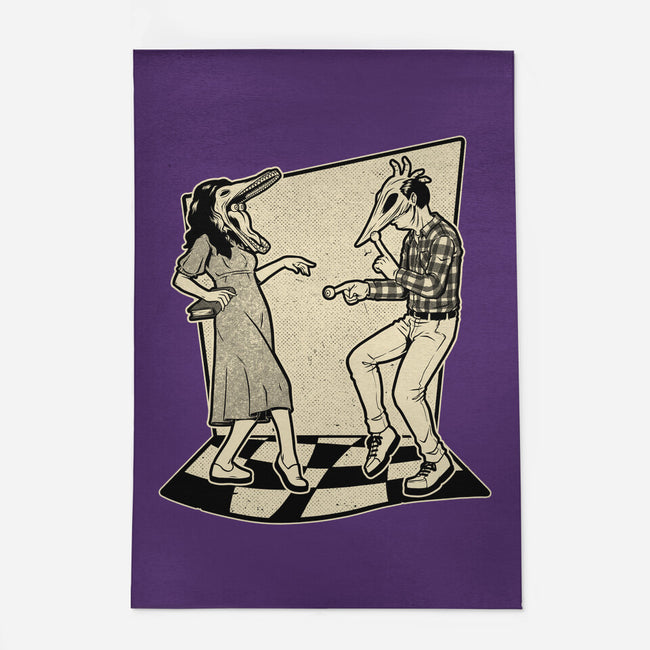 Ghost Couple Dance-None-Outdoor-Rug-Studio Mootant