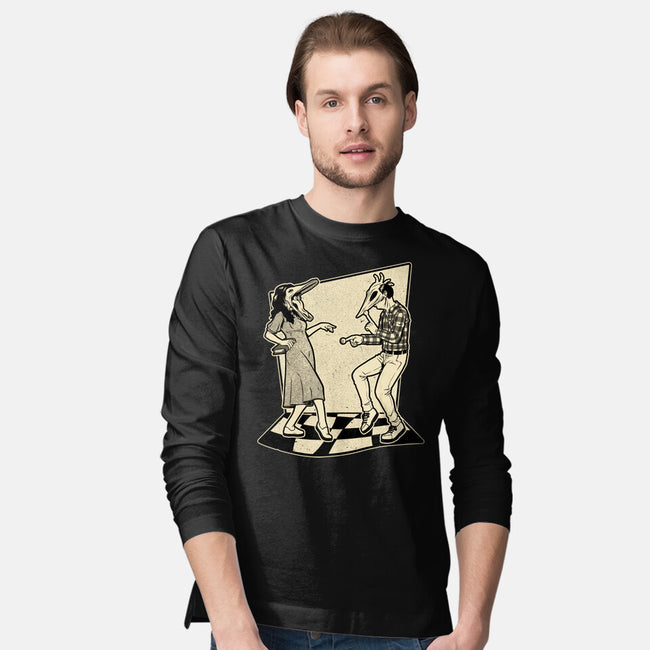 Ghost Couple Dance-Mens-Long Sleeved-Tee-Studio Mootant