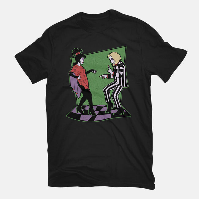 Beetle And Girl Dance-Womens-Fitted-Tee-Studio Mootant