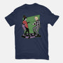 Beetle And Girl Dance-Womens-Fitted-Tee-Studio Mootant