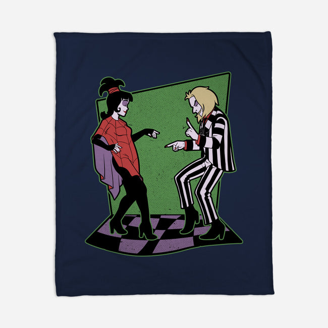 Beetle And Girl Dance-None-Fleece-Blanket-Studio Mootant