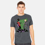 Beetle And Girl Dance-Mens-Heavyweight-Tee-Studio Mootant