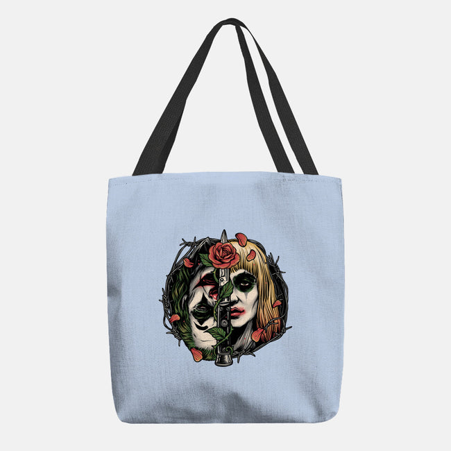 Strange Couple-None-Basic Tote-Bag-glitchygorilla