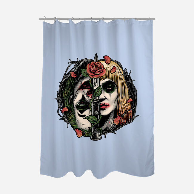 Strange Couple-None-Polyester-Shower Curtain-glitchygorilla