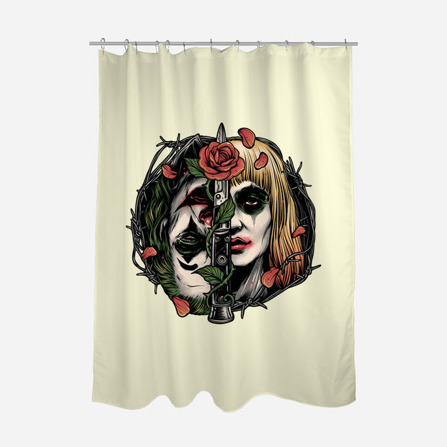 Strange Couple-None-Polyester-Shower Curtain-glitchygorilla