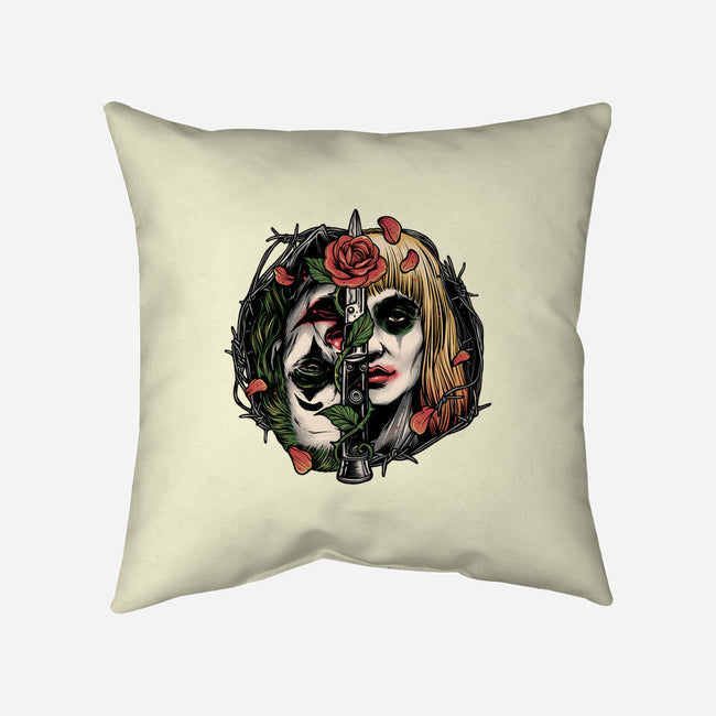 Strange Couple-None-Removable Cover-Throw Pillow-glitchygorilla