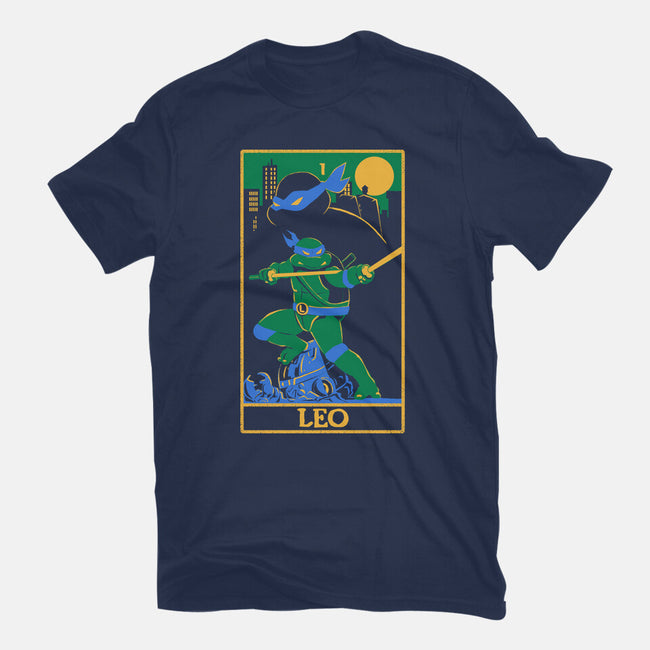 Leo Tarot Card-Womens-Fitted-Tee-naomori