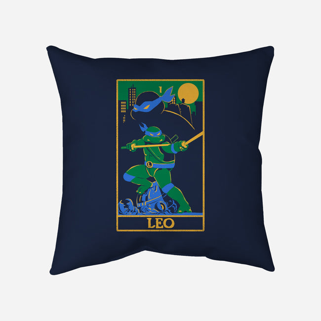 Leo Tarot Card-None-Removable Cover-Throw Pillow-naomori