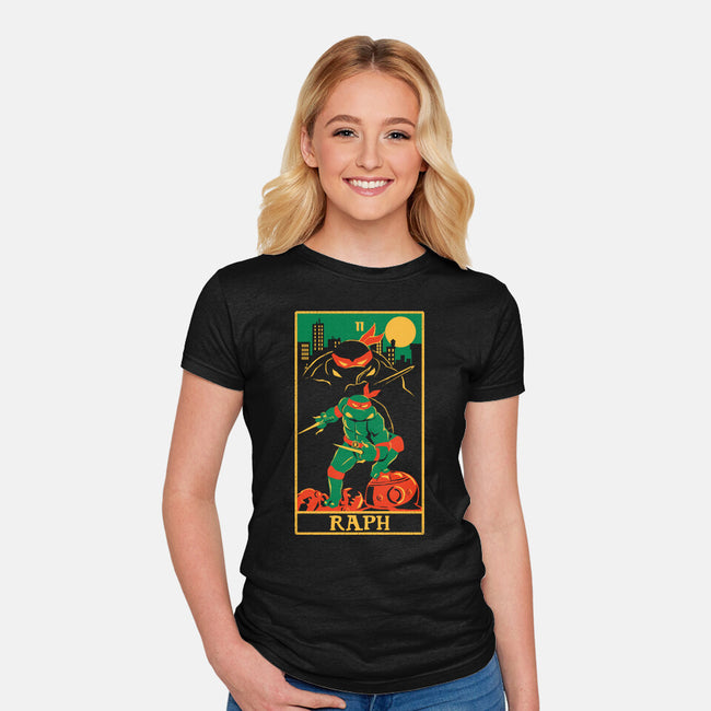 Raph Tarot Card-Womens-Fitted-Tee-naomori