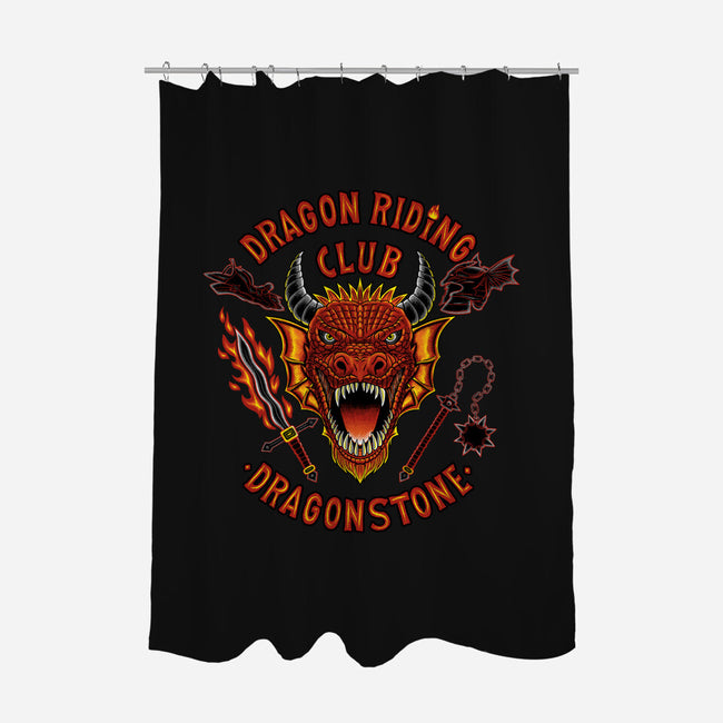 Dragon Riding Club-None-Polyester-Shower Curtain-rmatix