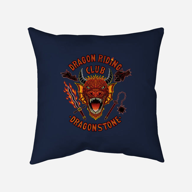 Dragon Riding Club-None-Removable Cover-Throw Pillow-rmatix