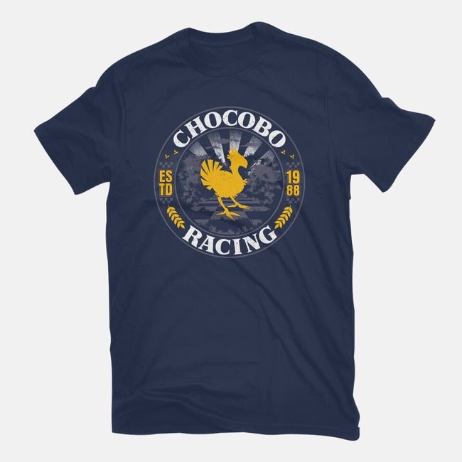 Chocobo Racing-Mens-Heavyweight-Tee-rocketman_art