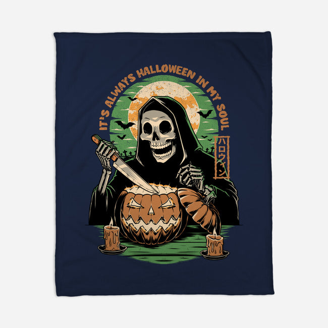 Reaper Halloween In My Soul-None-Fleece-Blanket-Studio Mootant