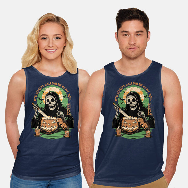 Reaper Halloween In My Soul-Unisex-Basic-Tank-Studio Mootant