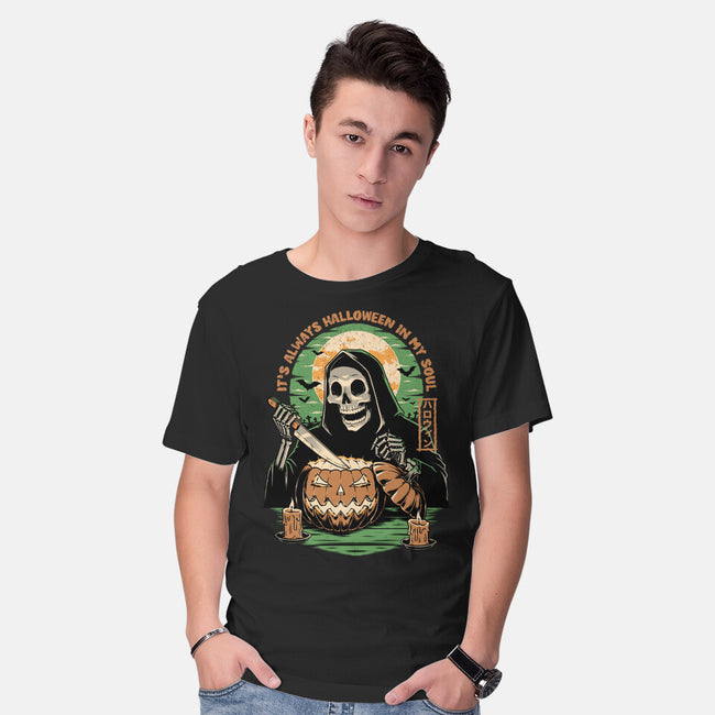 Reaper Halloween In My Soul-Mens-Basic-Tee-Studio Mootant