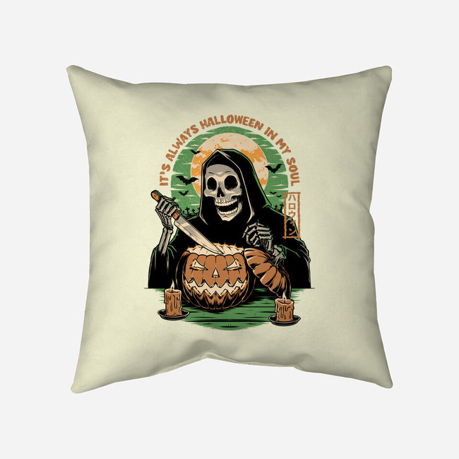 Reaper Halloween In My Soul-None-Removable Cover w Insert-Throw Pillow-Studio Mootant