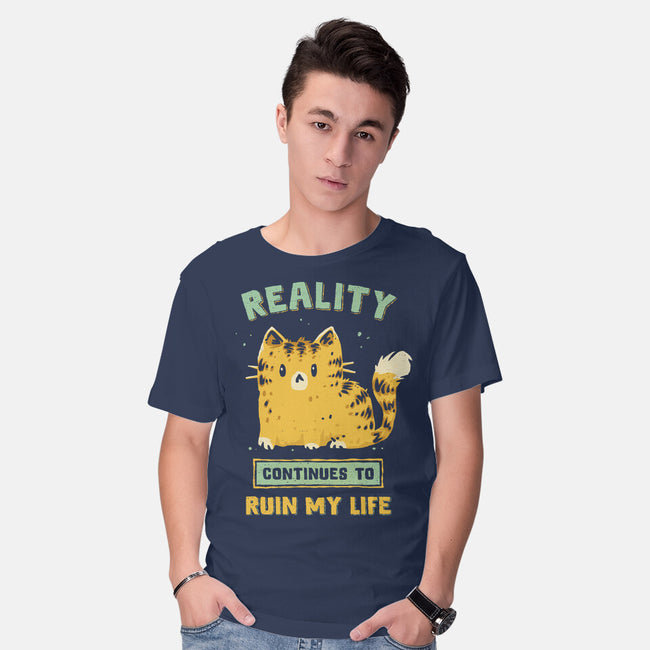 Reality Continues To Ruin My Life-Mens-Basic-Tee-kg07