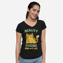 Reality Continues To Ruin My Life-Womens-V-Neck-Tee-kg07