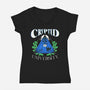 Cryptid University-Womens-V-Neck-Tee-estudiofitas