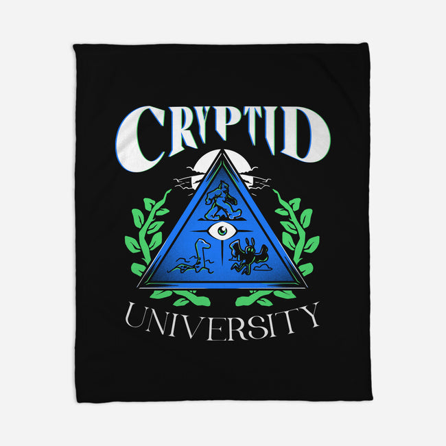 Cryptid University-None-Fleece-Blanket-estudiofitas