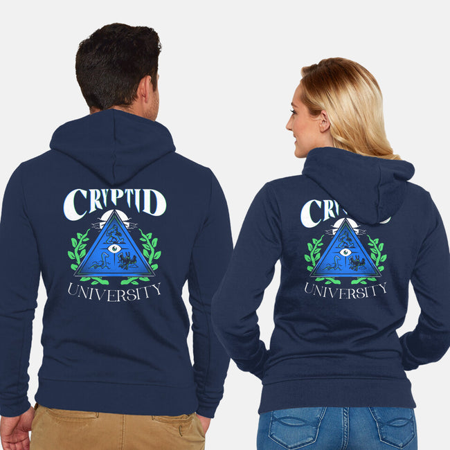 Cryptid University-Unisex-Zip-Up-Sweatshirt-estudiofitas