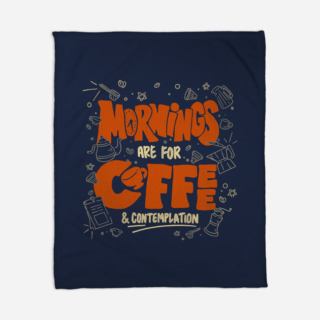 Coffee And Contemplation-None-Fleece-Blanket-tobefonseca