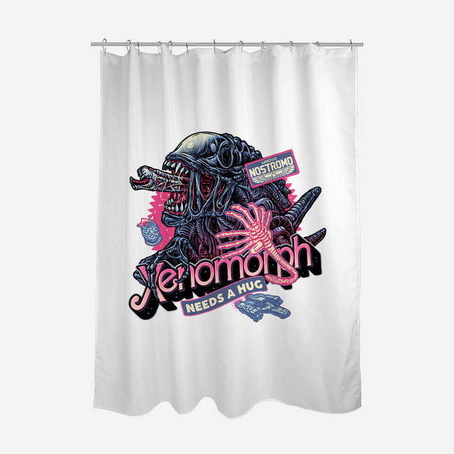 Out Of This World Terror-None-Polyester-Shower Curtain-glitchygorilla