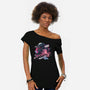 Out Of This World Terror-Womens-Off Shoulder-Tee-glitchygorilla