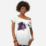 Out Of This World Terror-Womens-Off Shoulder-Tee-glitchygorilla