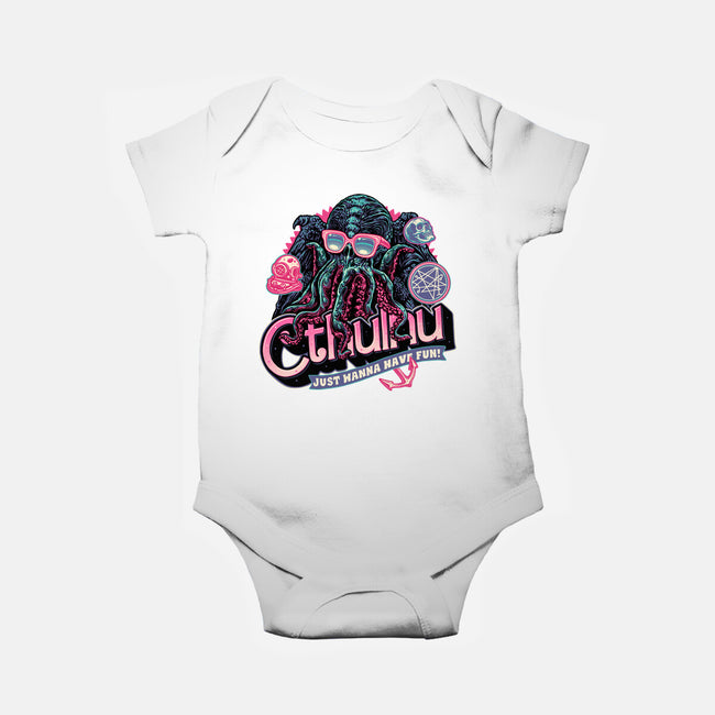 Creatures From The Deep-Baby-Basic-Onesie-glitchygorilla