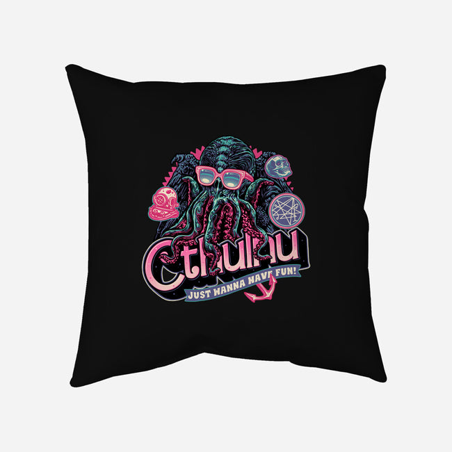 Creatures From The Deep-None-Removable Cover w Insert-Throw Pillow-glitchygorilla