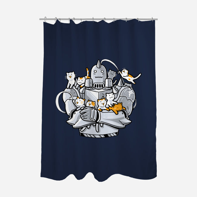 Purrmetal Alchemist-None-Polyester-Shower Curtain-naomori