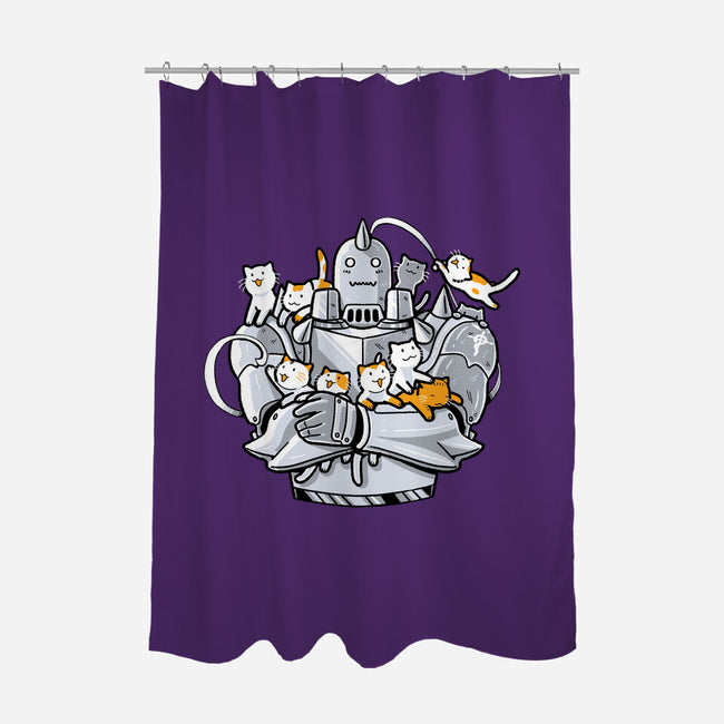 Purrmetal Alchemist-None-Polyester-Shower Curtain-naomori