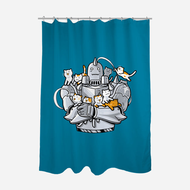 Purrmetal Alchemist-None-Polyester-Shower Curtain-naomori