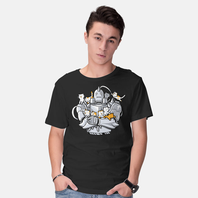 Purrmetal Alchemist-Mens-Basic-Tee-naomori