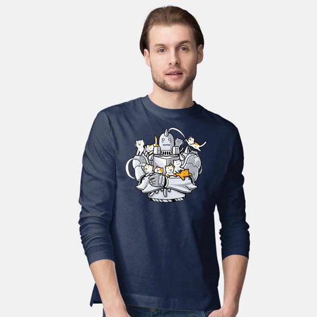 Purrmetal Alchemist-Mens-Long Sleeved-Tee-naomori