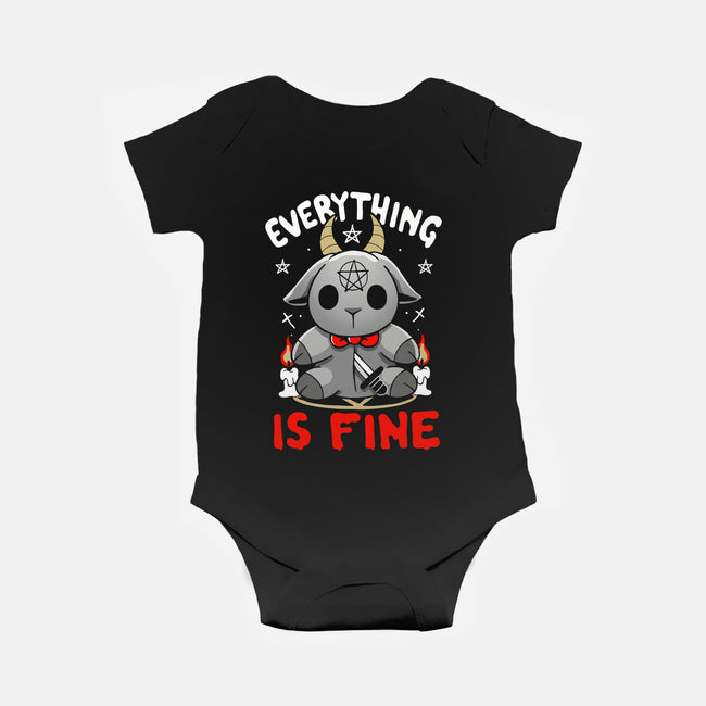 Baphomet Is Fine-Baby-Basic-Onesie-Vallina84