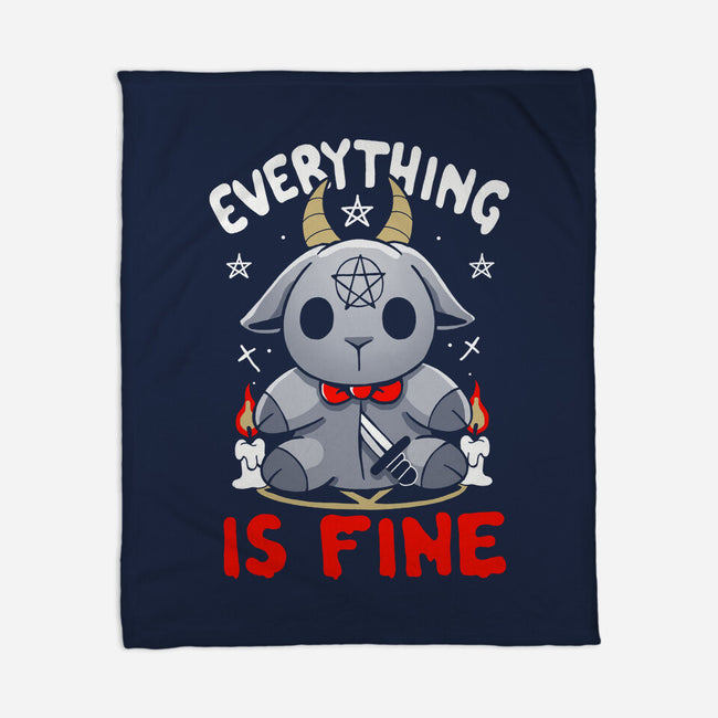 Baphomet Is Fine-None-Fleece-Blanket-Vallina84