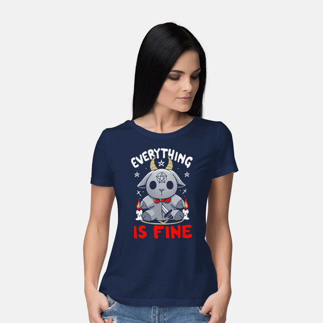 Baphomet Is Fine-Womens-Basic-Tee-Vallina84