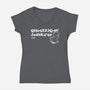 Cat Poem-Womens-V-Neck-Tee-Studio Mootant