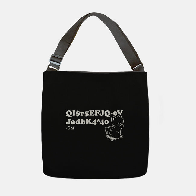 Cat Poem-None-Adjustable Tote-Bag-Studio Mootant