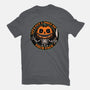 Smiling Creepy Pumpkin-Womens-Basic-Tee-Studio Mootant