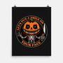 Smiling Creepy Pumpkin-None-Matte-Poster-Studio Mootant