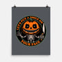 Smiling Creepy Pumpkin-None-Matte-Poster-Studio Mootant