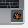 Smiling Creepy Pumpkin-None-Glossy-Sticker-Studio Mootant