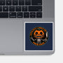 Smiling Creepy Pumpkin-None-Glossy-Sticker-Studio Mootant