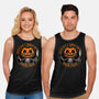 Smiling Creepy Pumpkin-Unisex-Basic-Tank-Studio Mootant