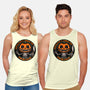 Smiling Creepy Pumpkin-Unisex-Basic-Tank-Studio Mootant